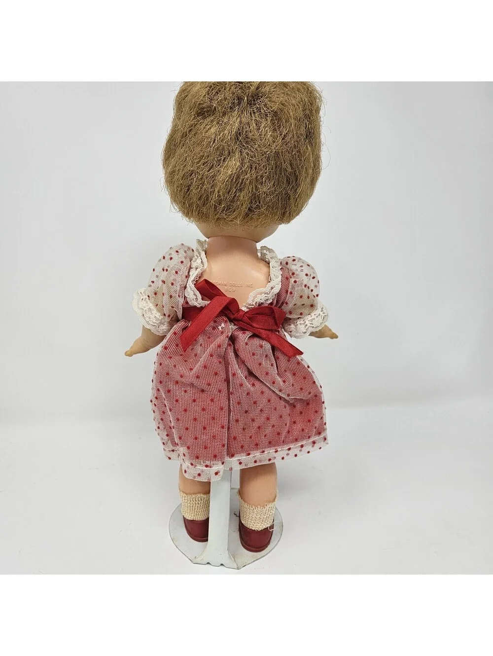 Vintage Dressy Doll Horsman Dolls Inc. BC9 Brown Hair 11” With Stand